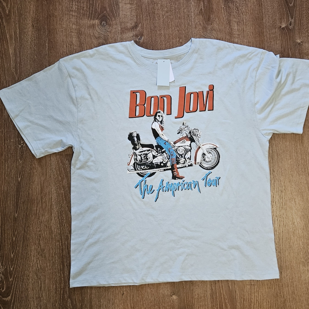 Bon Jovi Graphic Tee - White